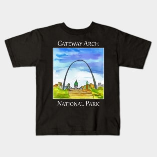 Gateway Arch National Park in St. Louis Missouri Kids T-Shirt